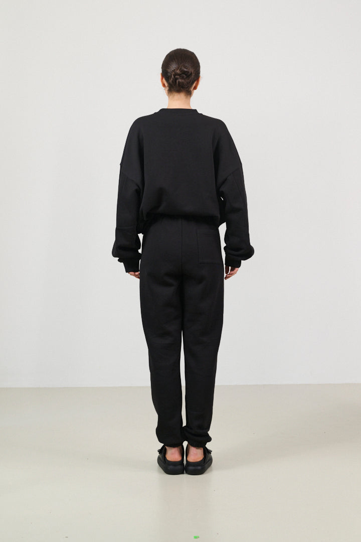 Zane 100% Organic Cotton Jogger - Black