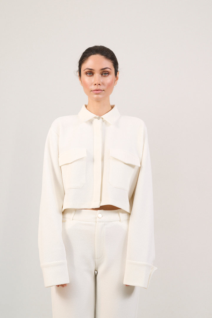 Moon Classic Short Blouse - Marshmellow