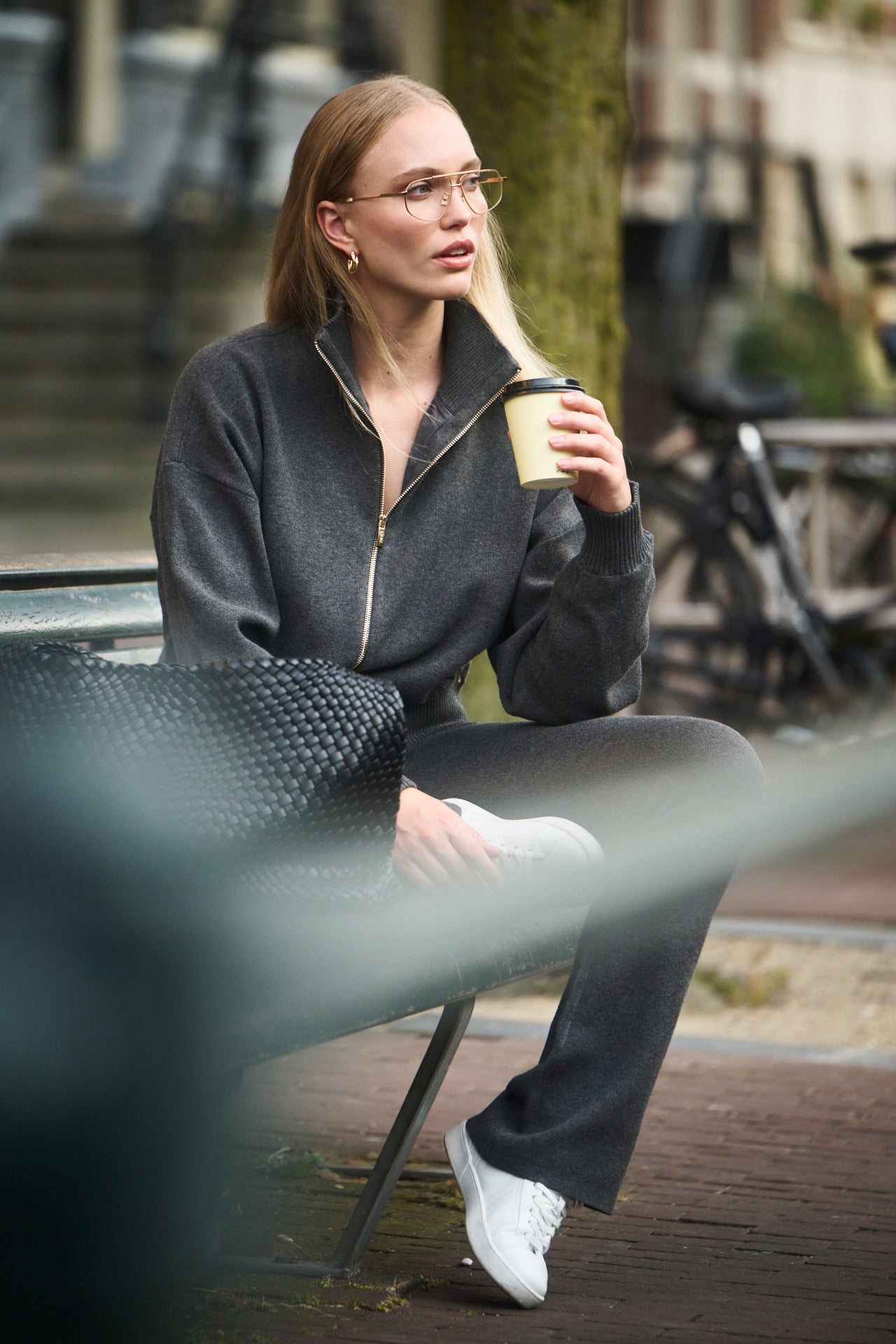 Olly Flare Pants - Dark Grey