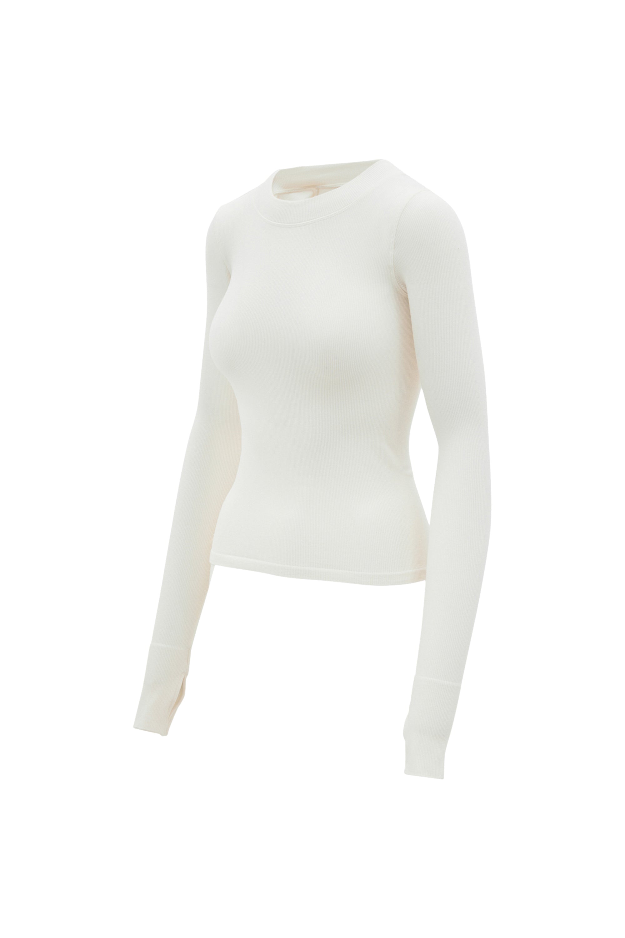 Maia Micromodal Soft Rib Longsleeve - Off White
