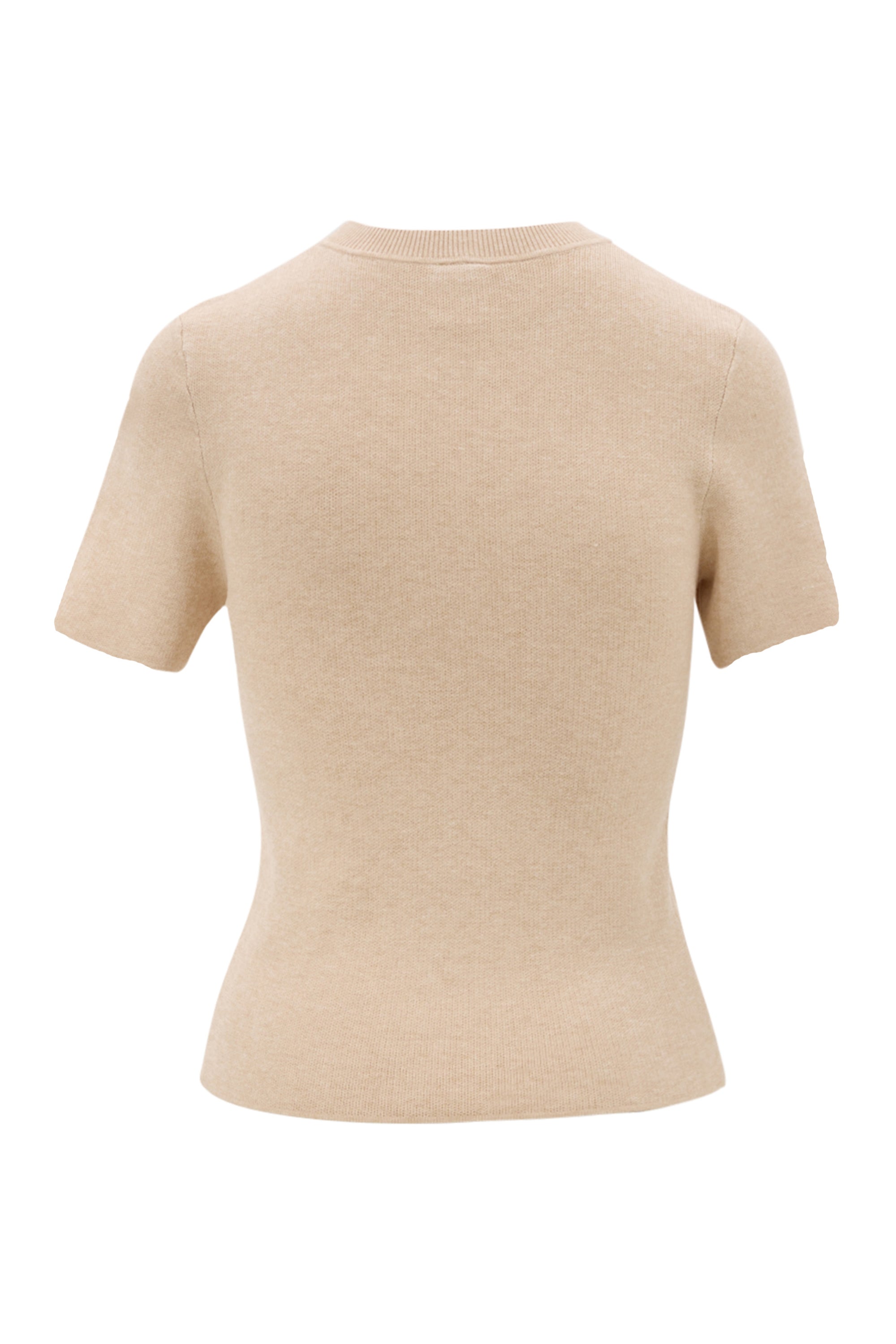 Olly Regular Short Sleeve Tee - Beige Melange