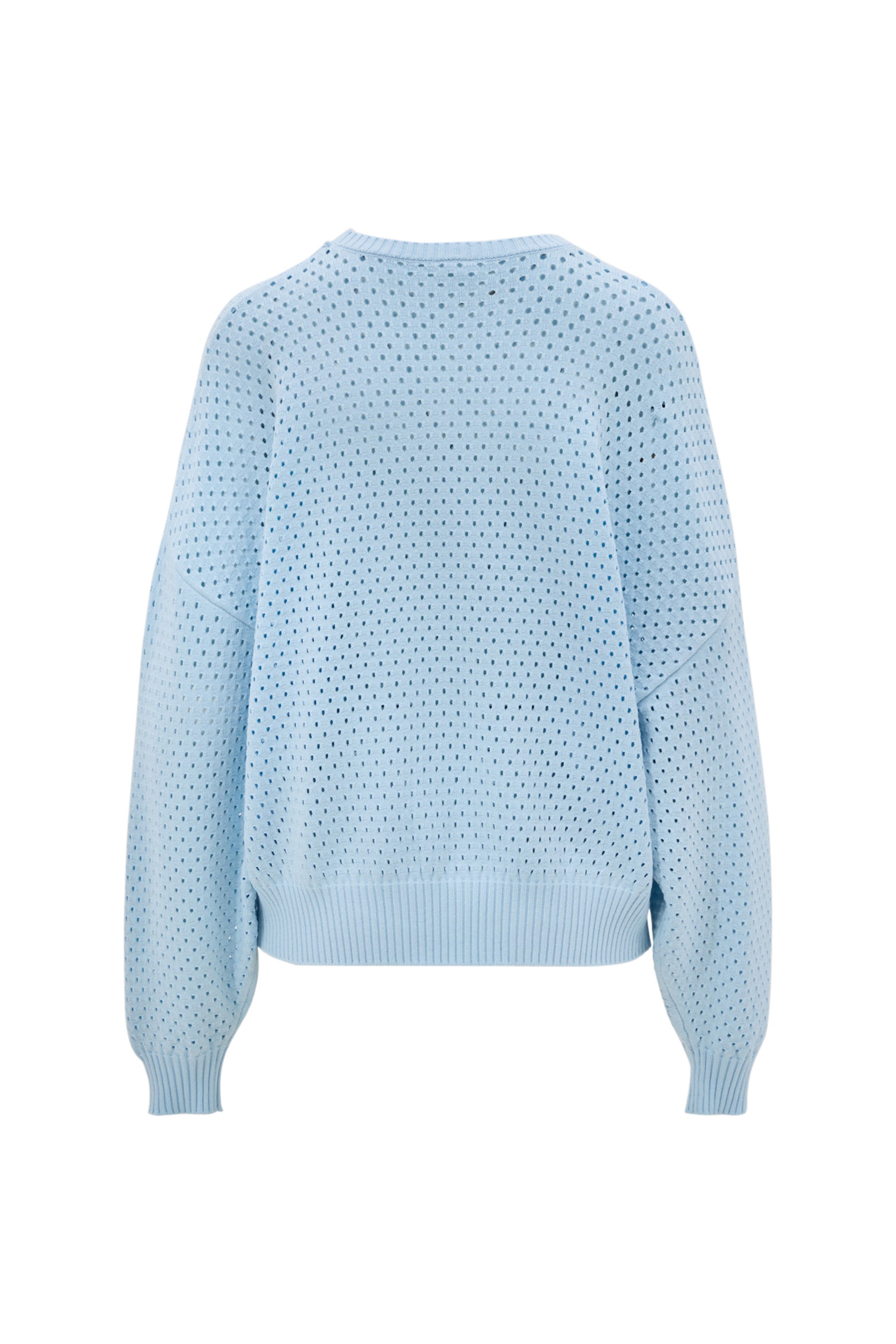 Olly Crochet Sweater - Ice Blue