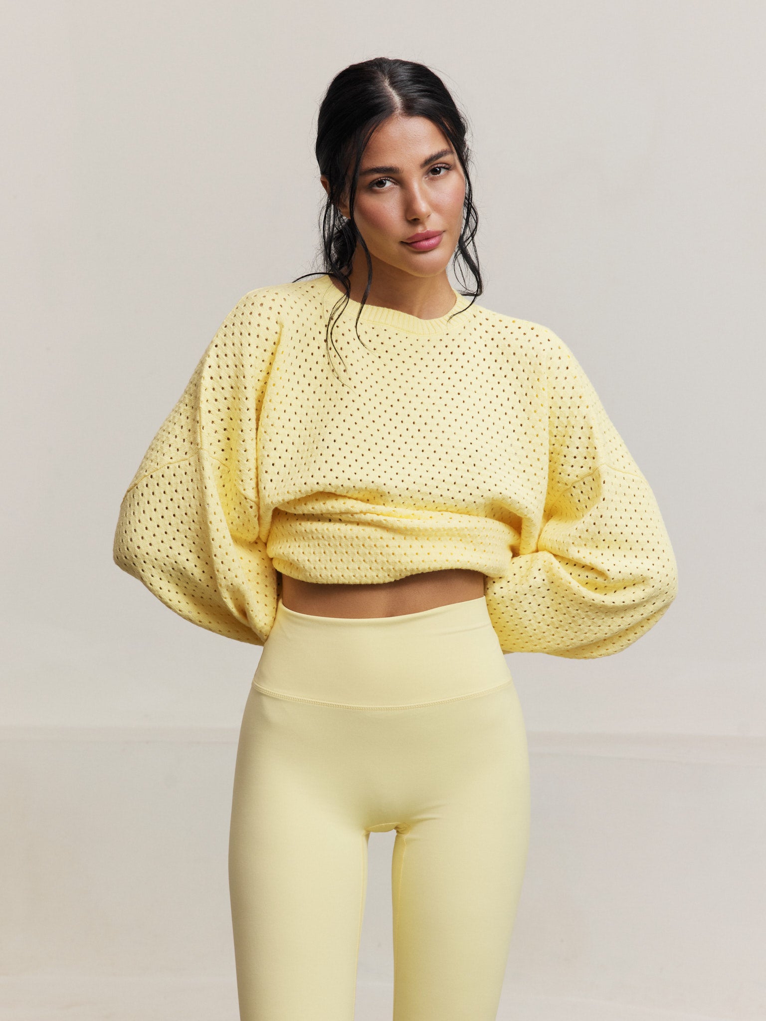 Olly Crochet Sweater - Vanilla