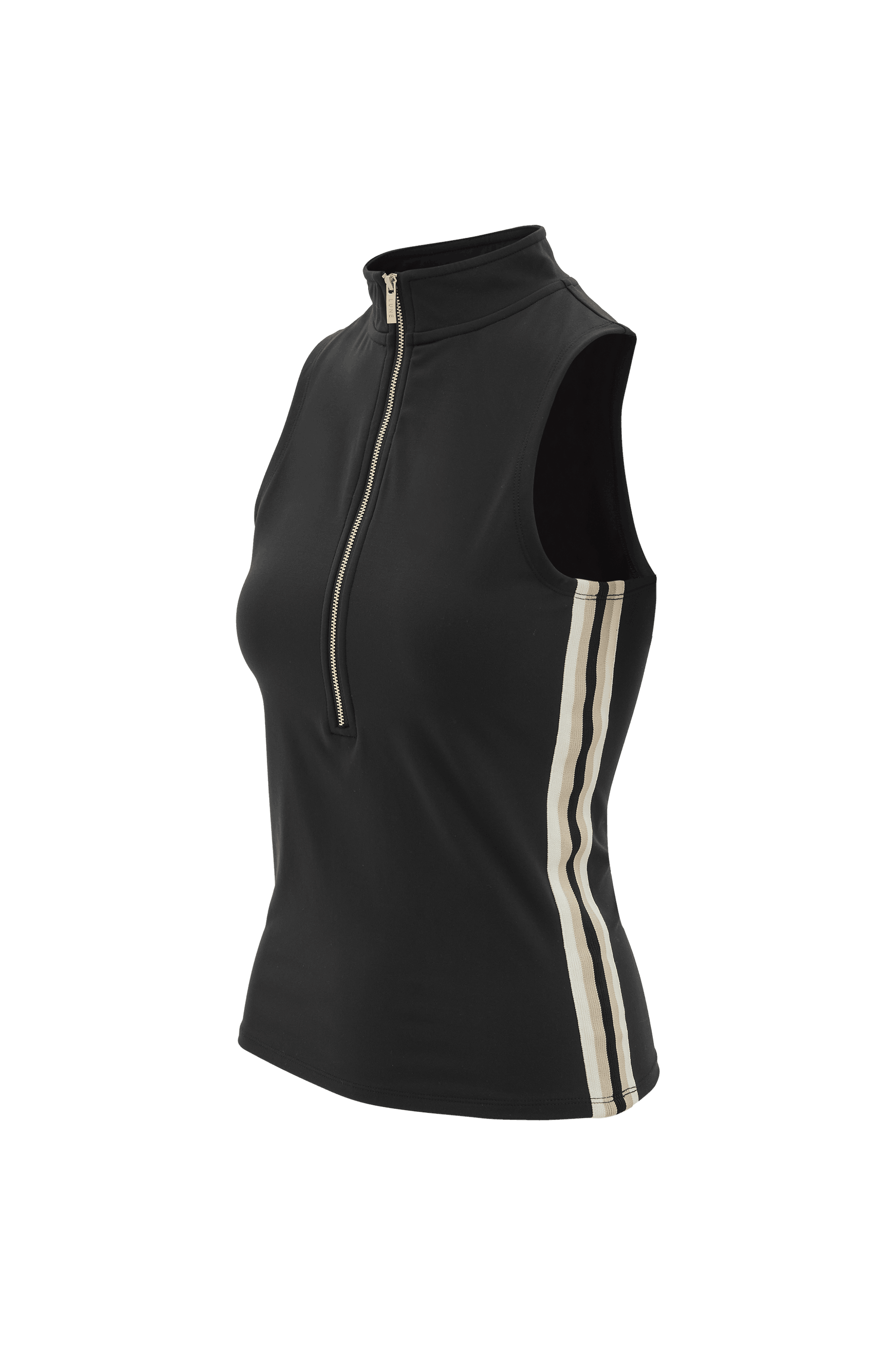River Lift Sleeveless Polo - Black