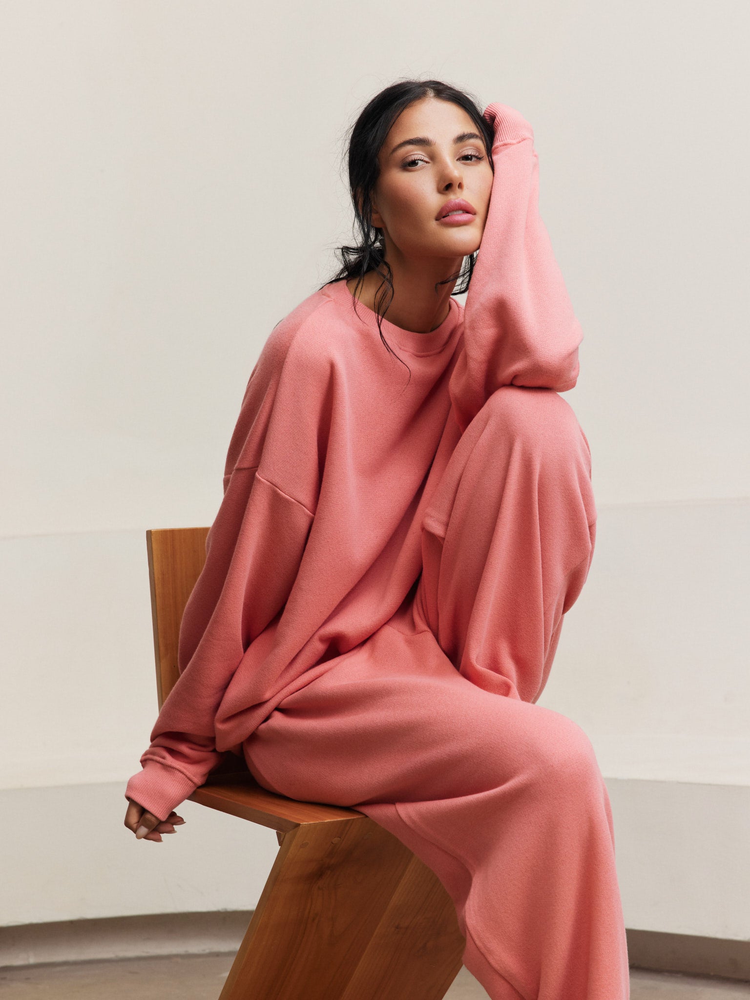 Amelia Crewneck Sweatshirt - Grapefruit