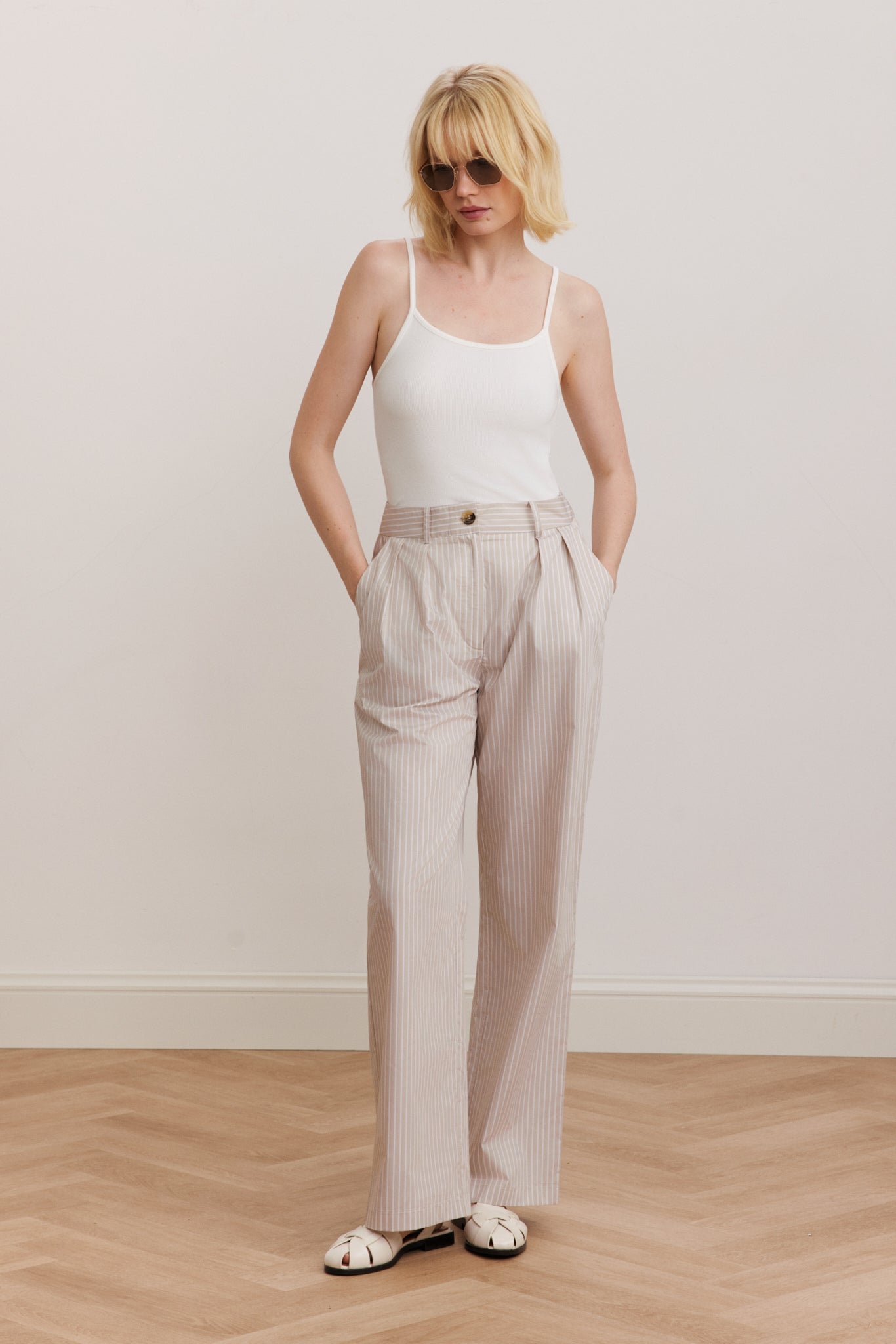 Jada Striped Pants - Toffee