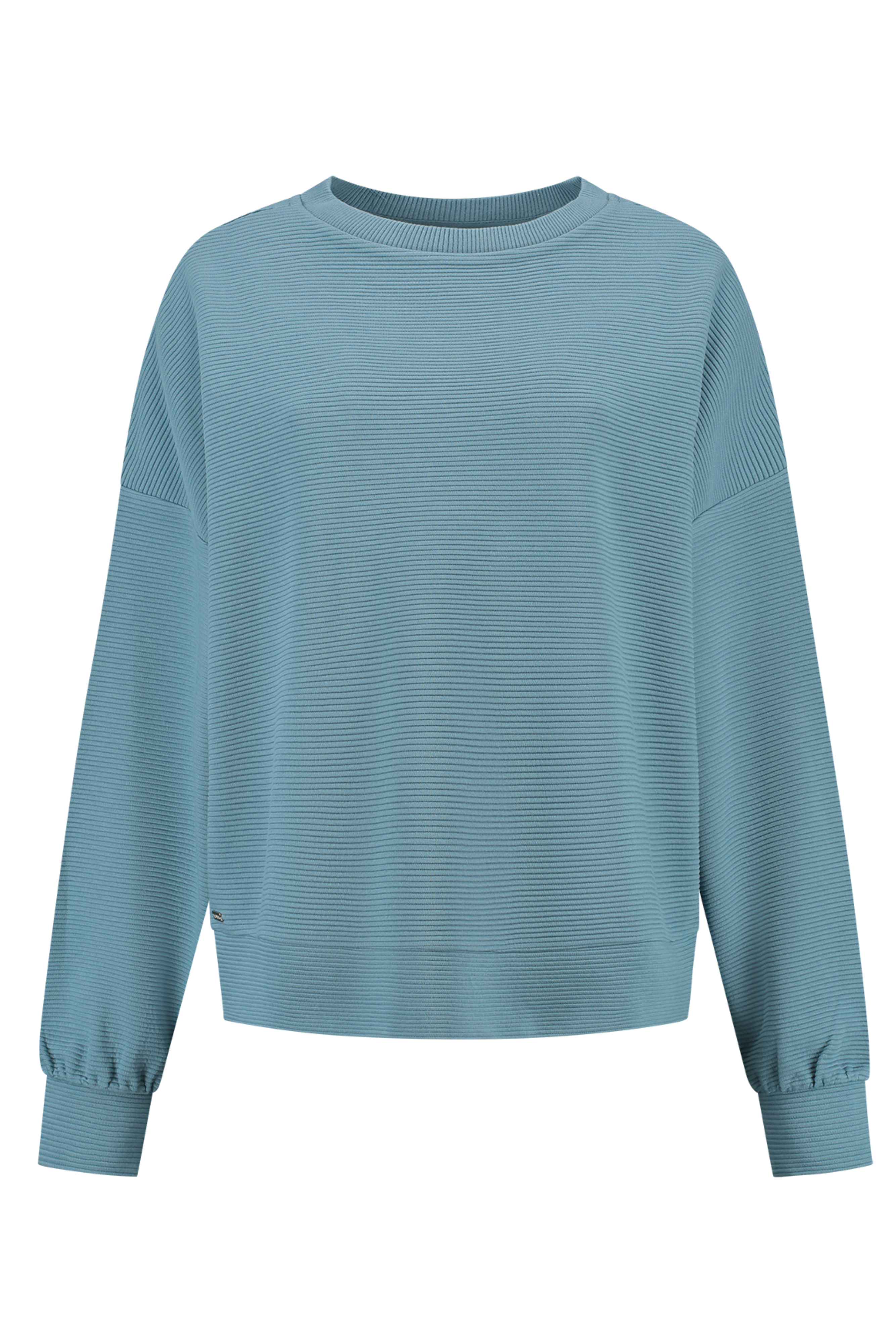 Amber Modern Fit Crew - Spring Lake Blue