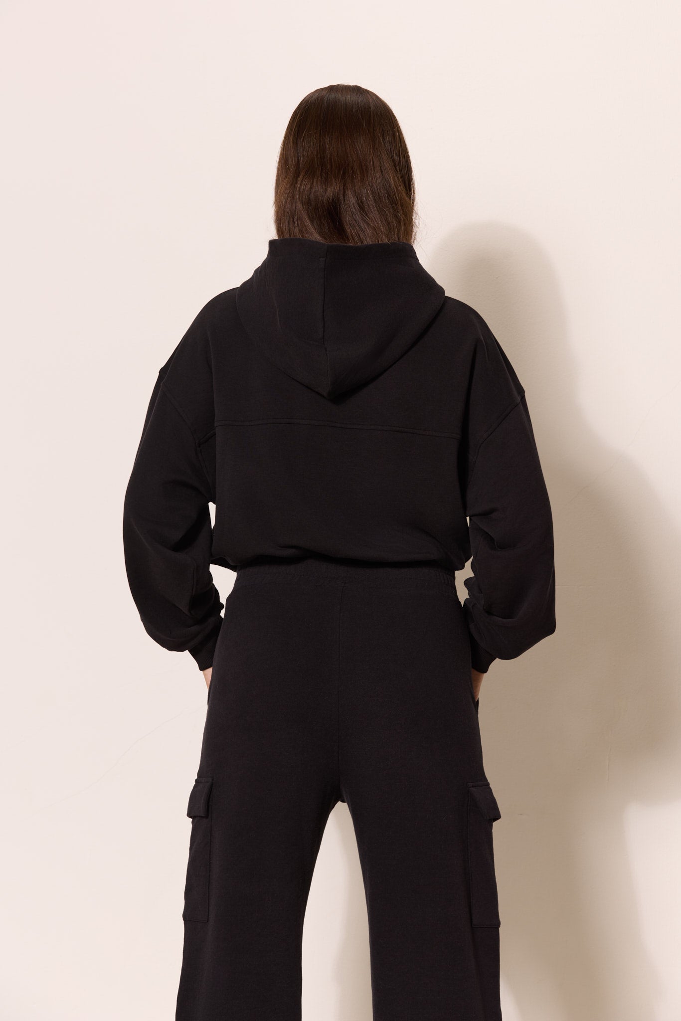 Finn Cozy Cargo Pants - Black