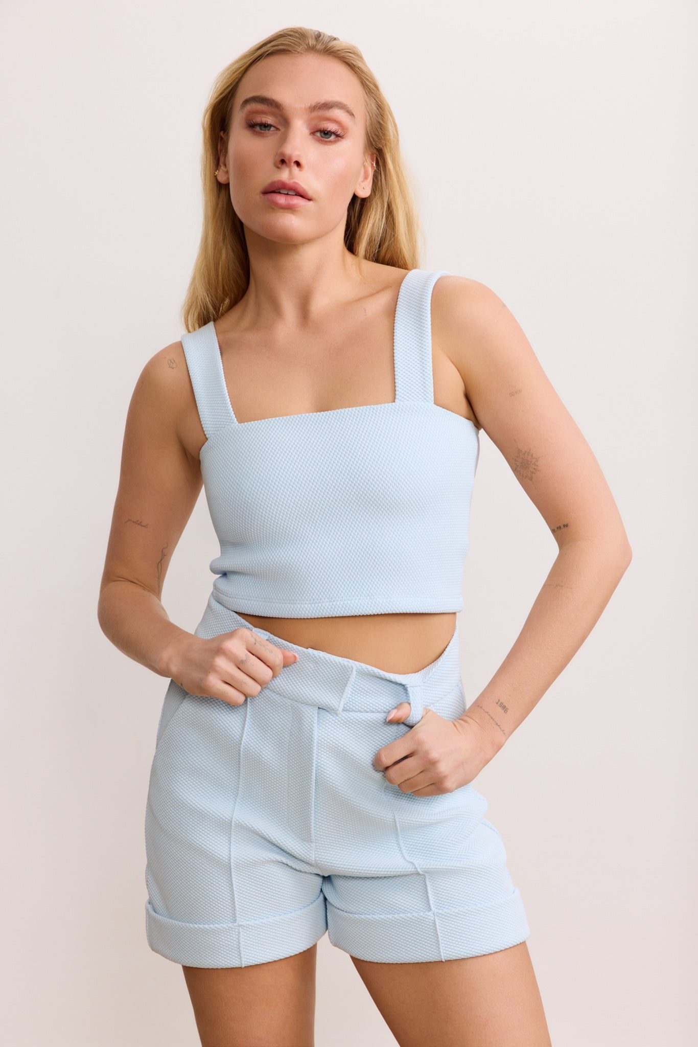 Moon Classic Short Tank - Ice Blue