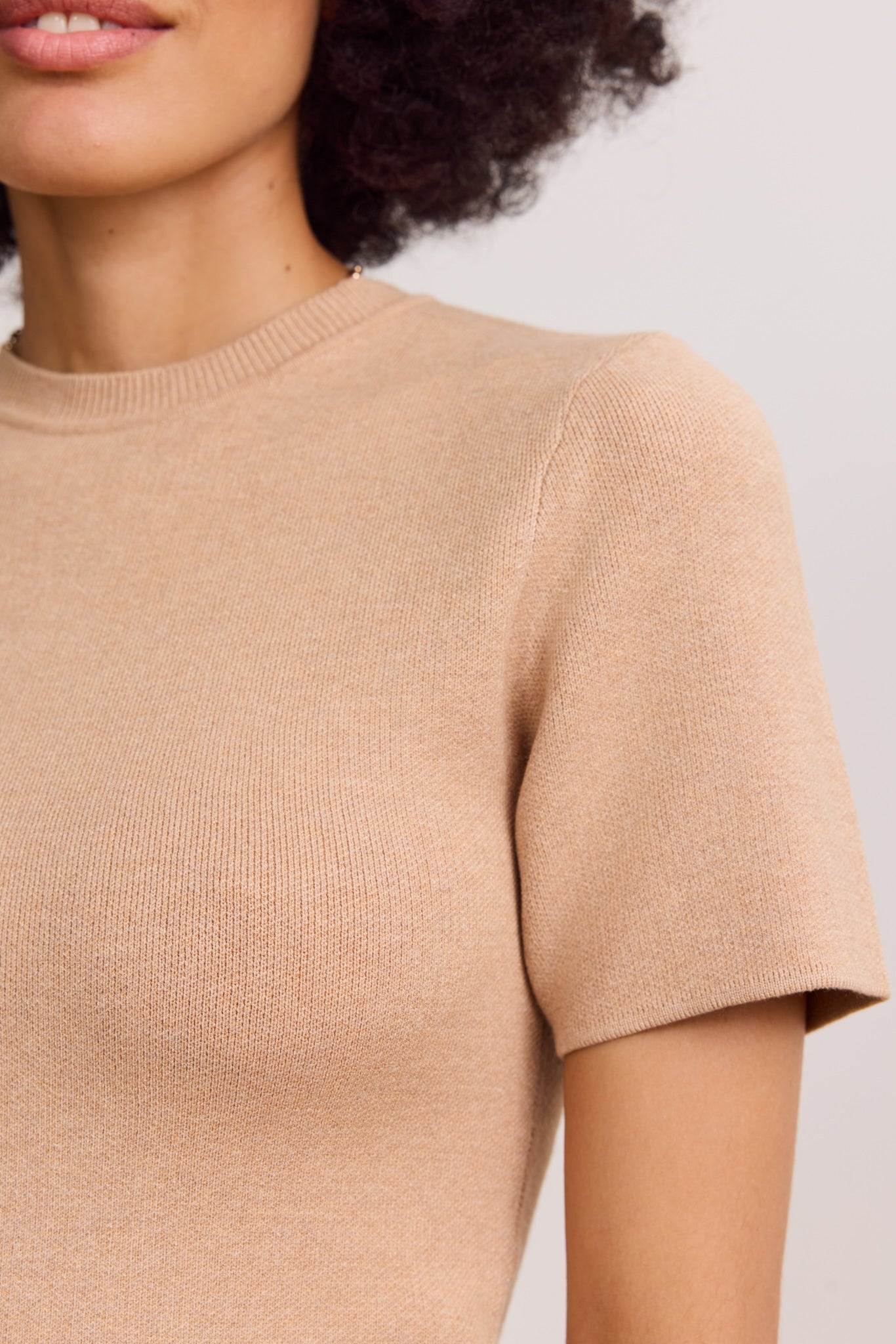 Olly Regular Short Sleeve Tee - Camel