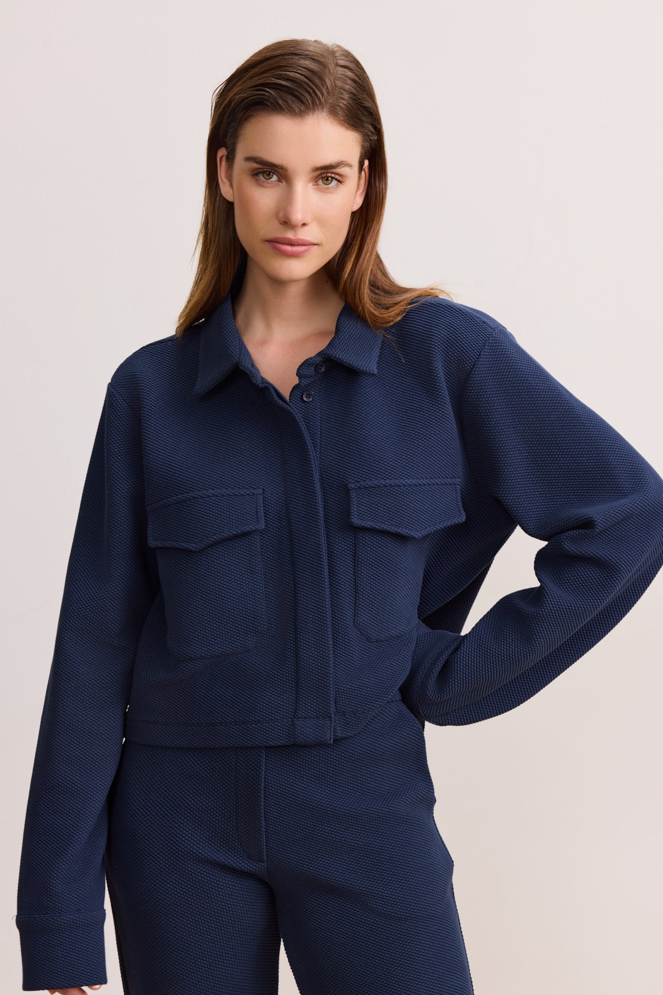 Moon Classic Short Blouse - Night Blue