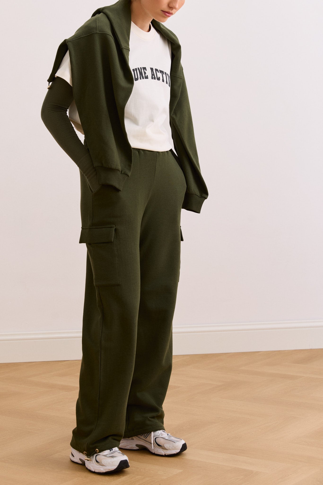 Finn Cozy Cargo Pants - Deep Moss
