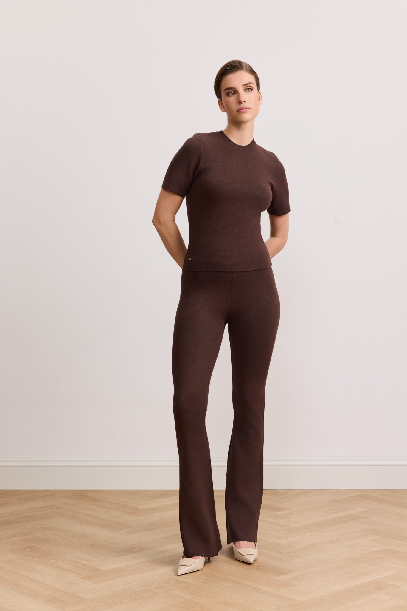 Olly Regular Short Sleeve Tee - Chocolate