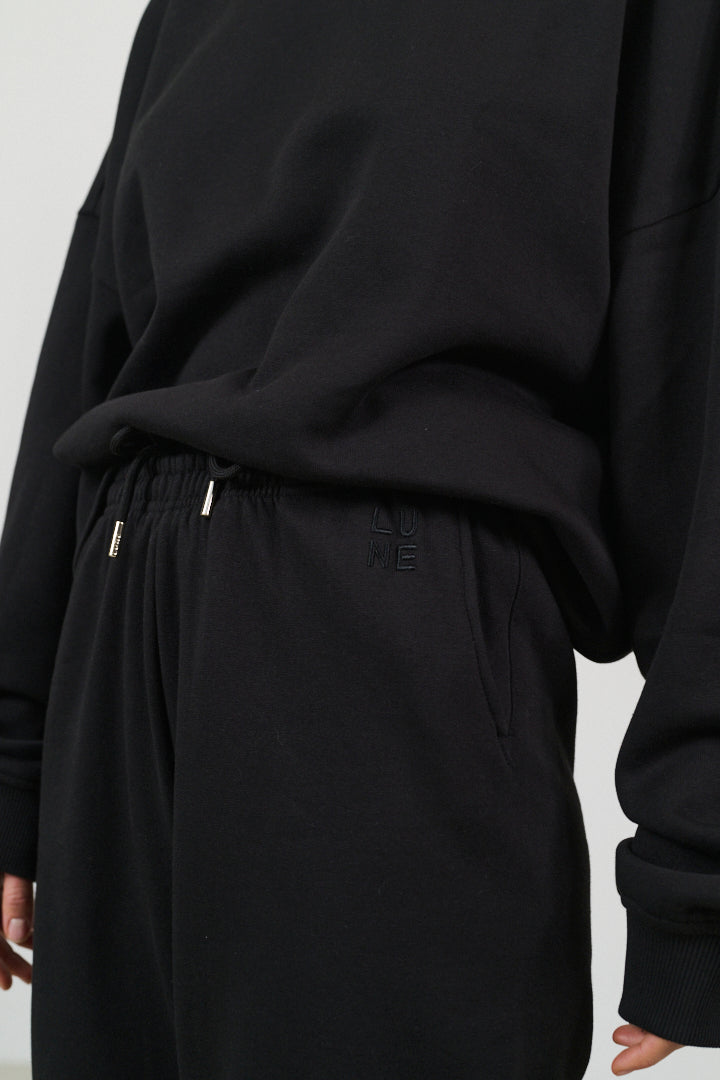 Zane 100% Organic Cotton Jogger - Black