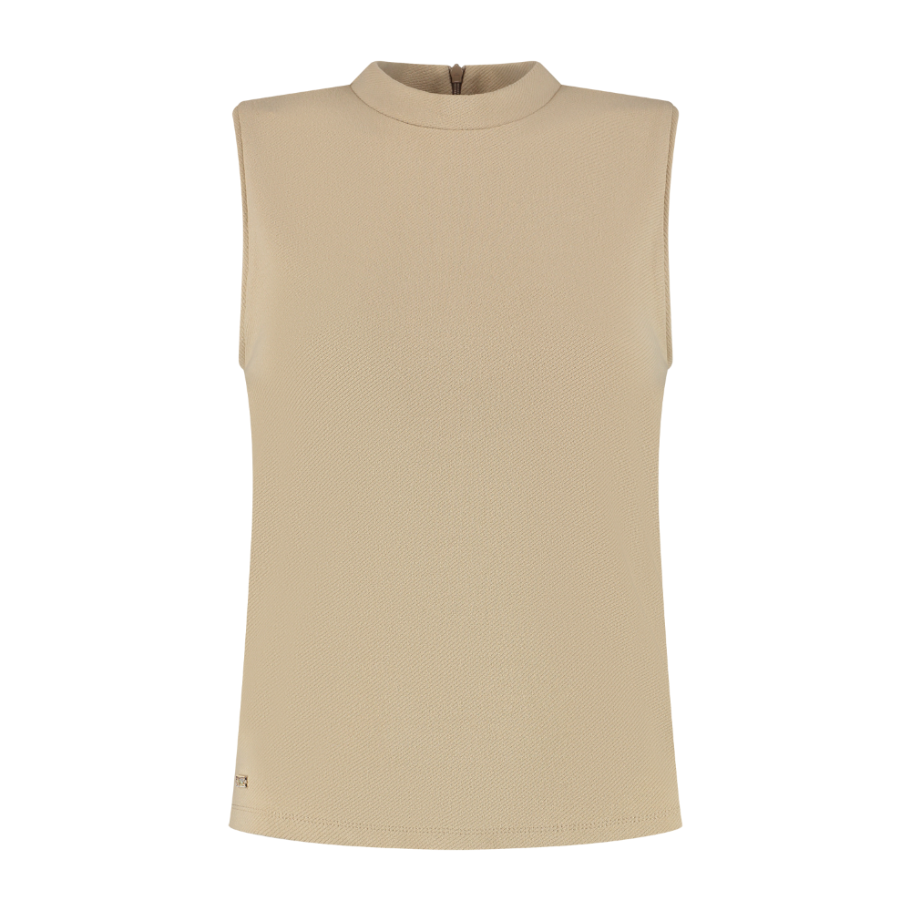 Forest Sleeveless Top - Champagne