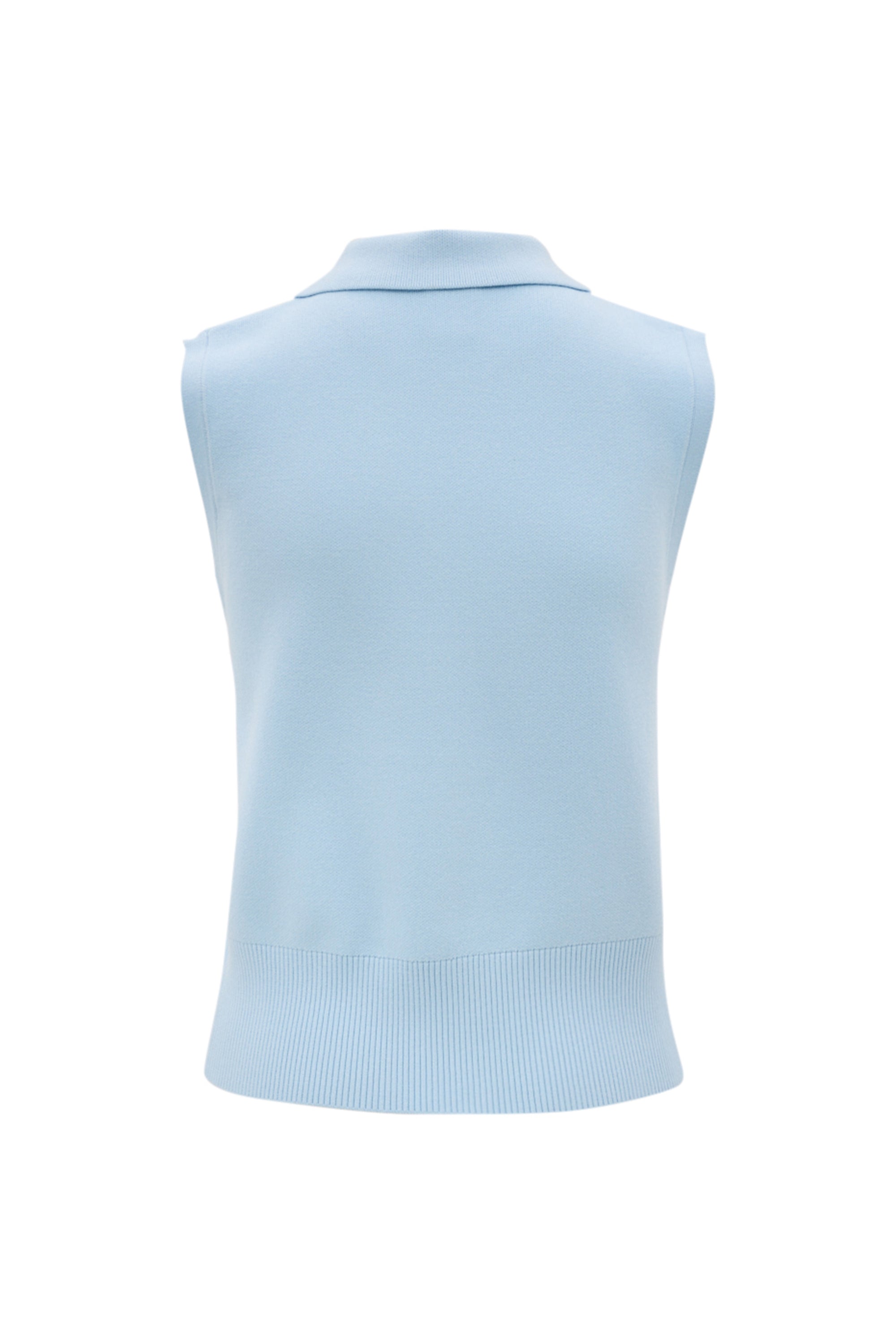 Olly Sleeveless Cardigan - Ice Blue