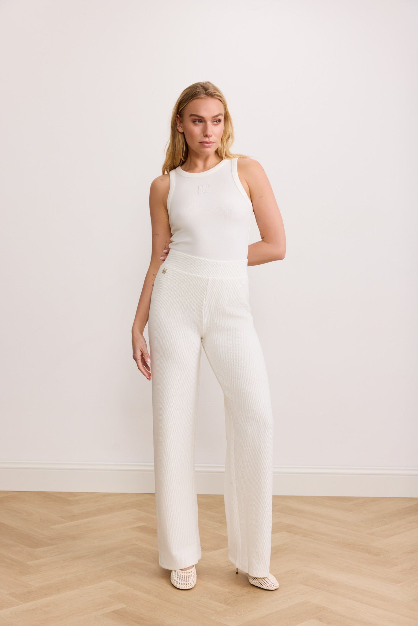 MILA logo soft tanktop - Marshmellow