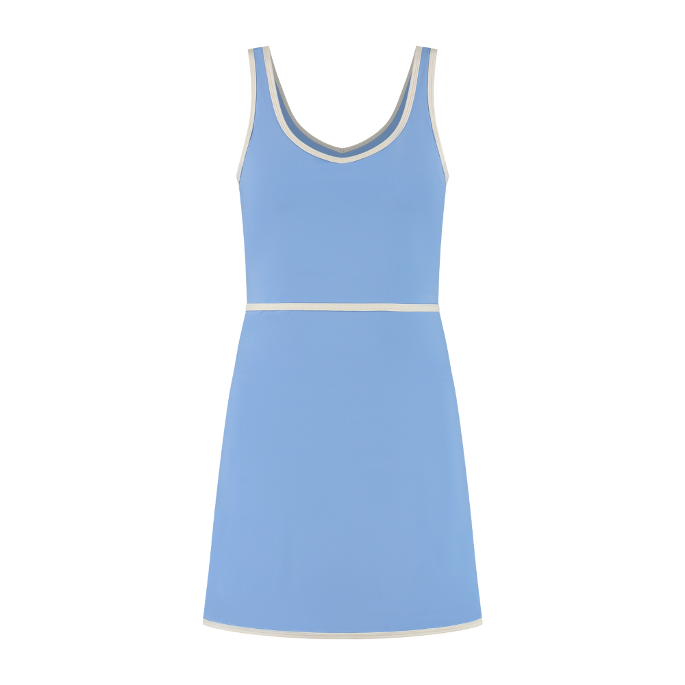 River Lift Allstar V Neck Dress - Brilliant Blue
