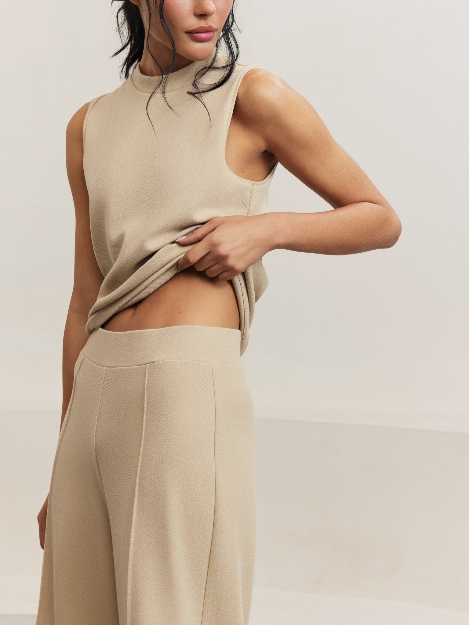 Forest Capri Pants - Champagne