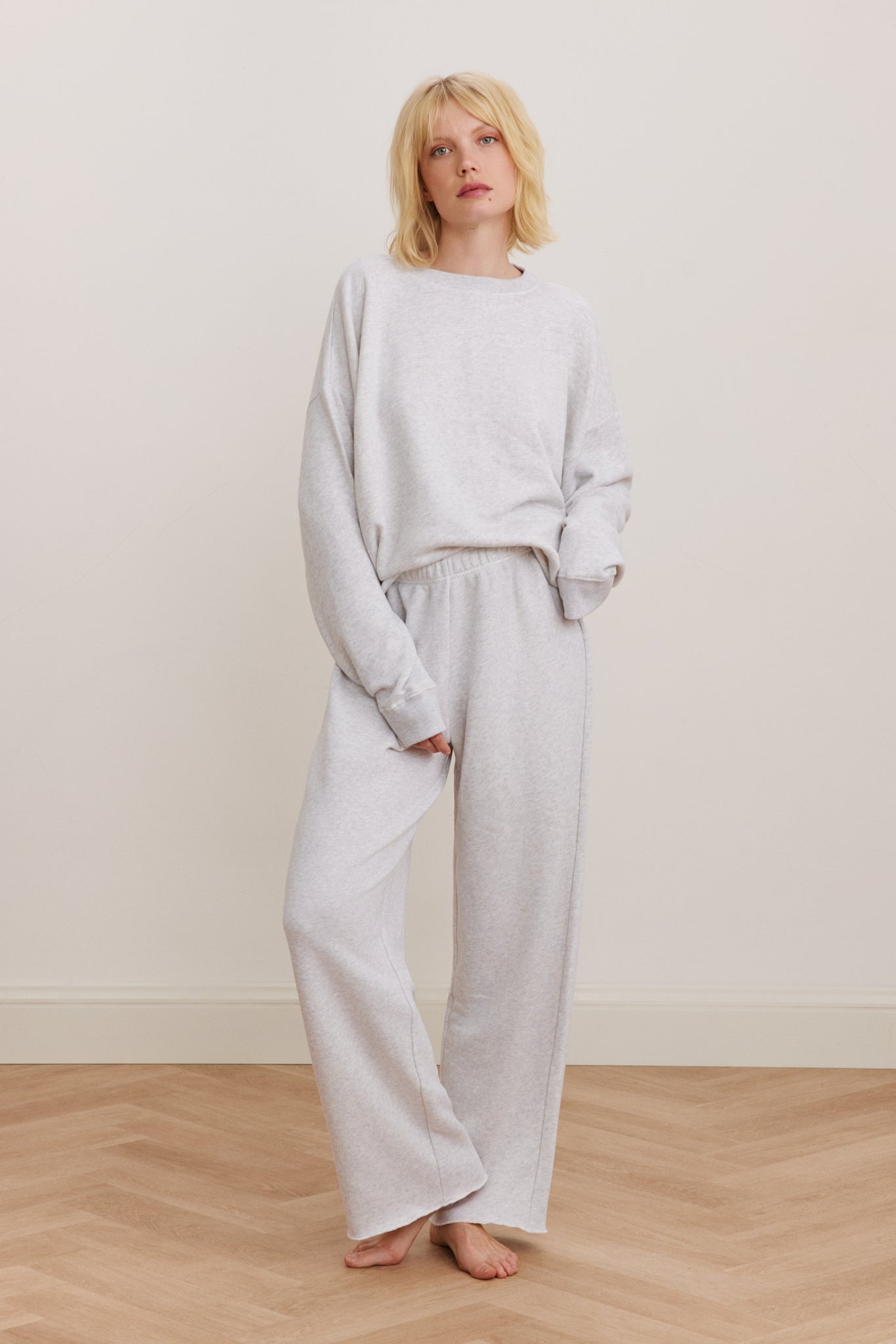 Amelia Crewneck Sweatshirt - Grey Melange