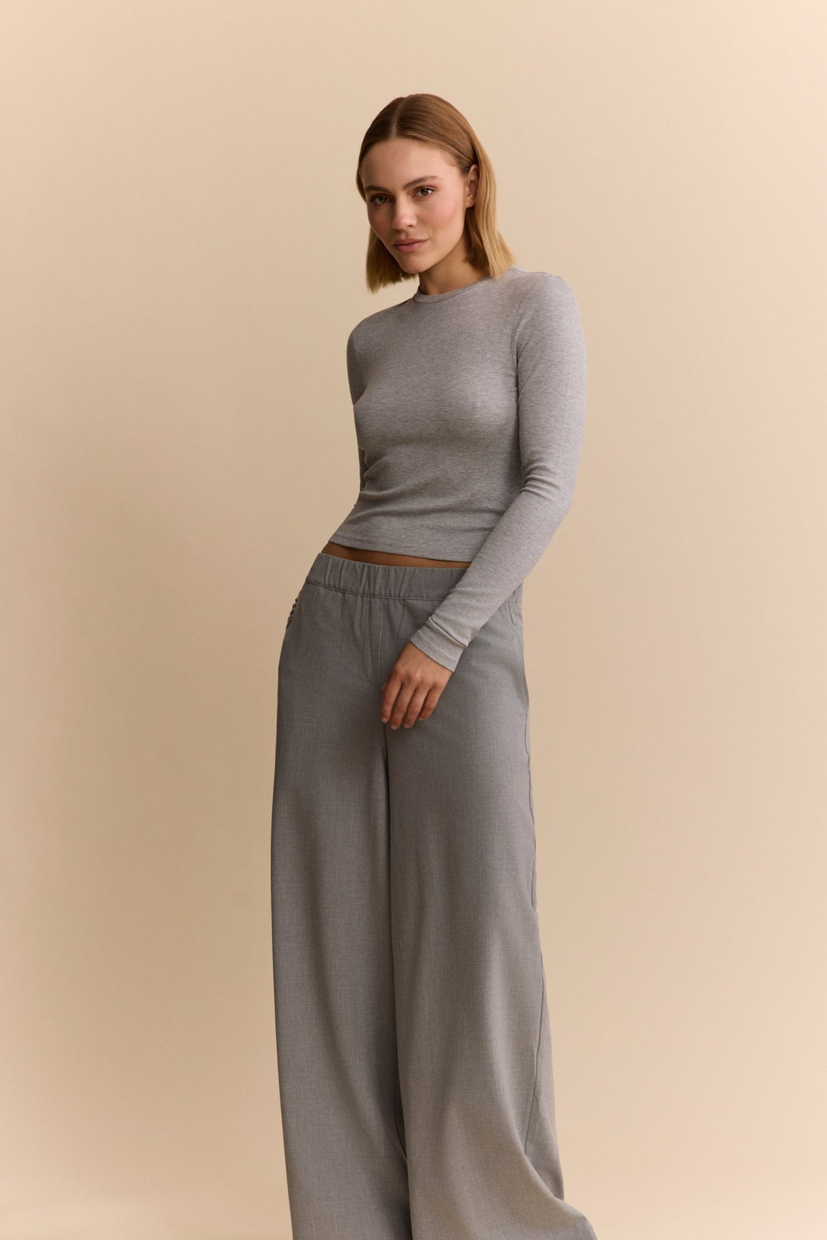 Mila Long Sleeve - Grey Melange