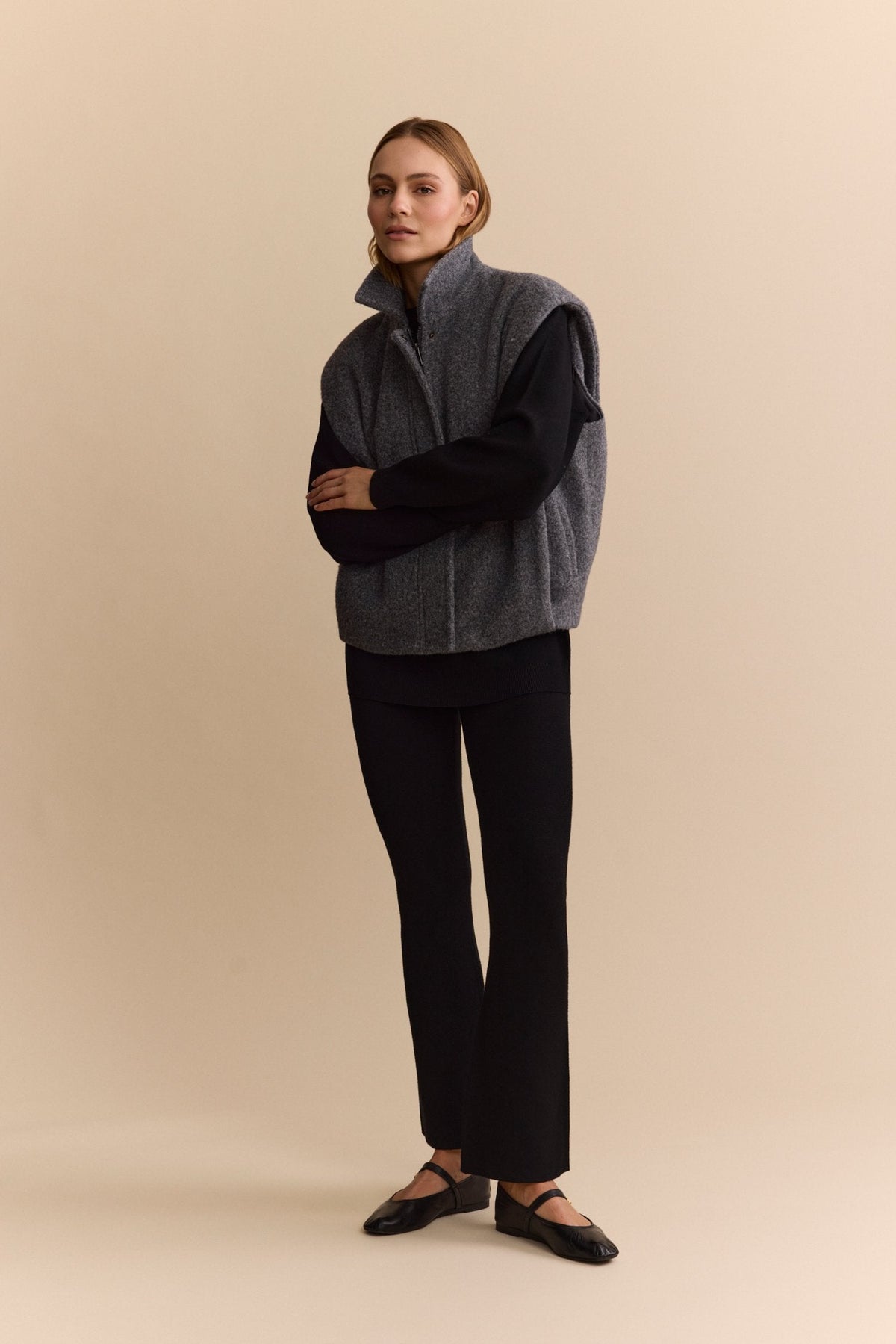Olly Kick Flared Pants - Black