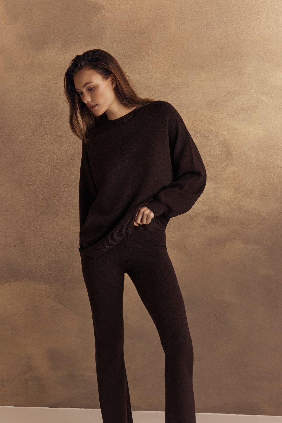 Olly Kick Flared Pants -  Dark Espresso