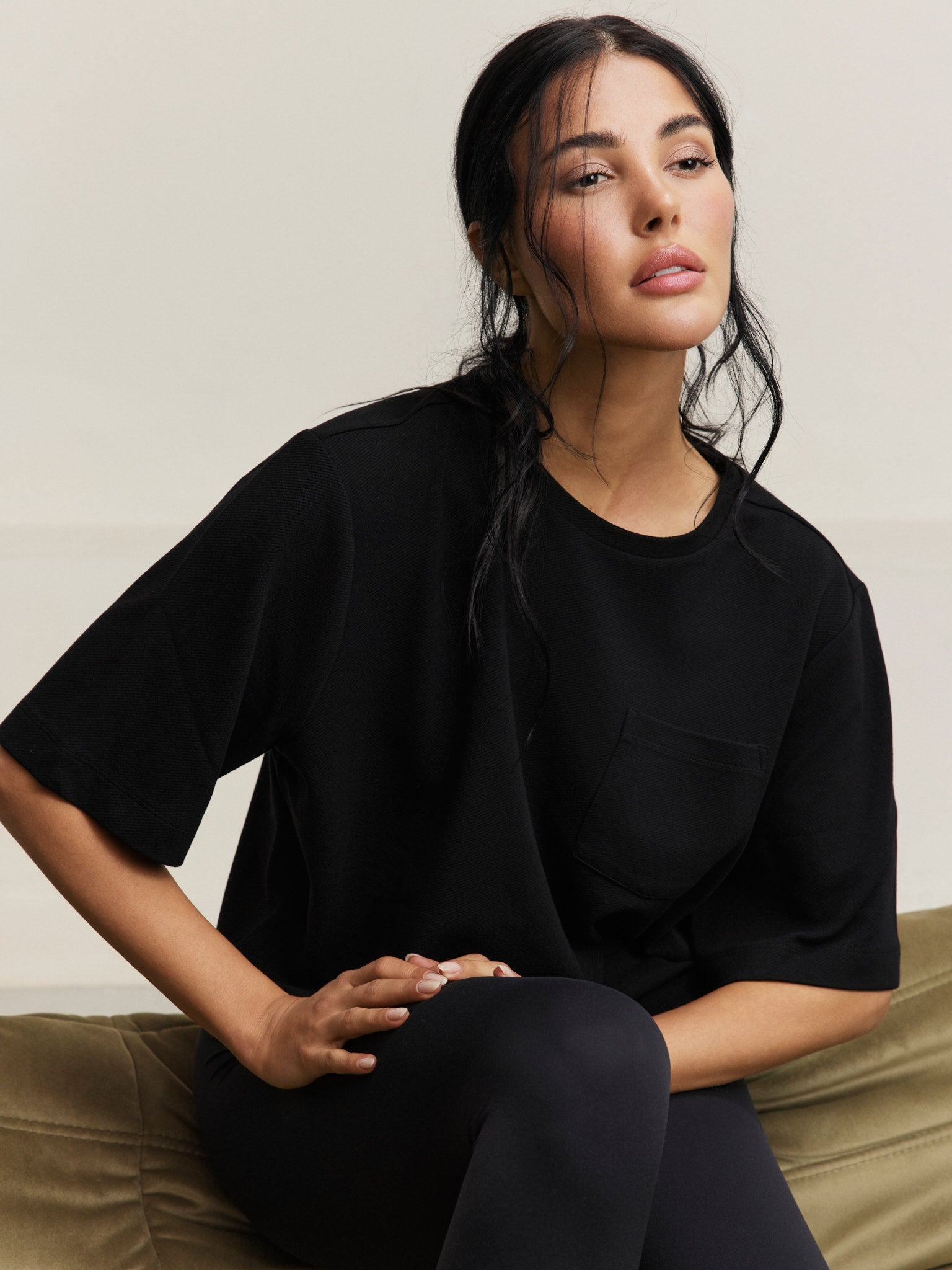 Lilly No Front Seam Legging - Black