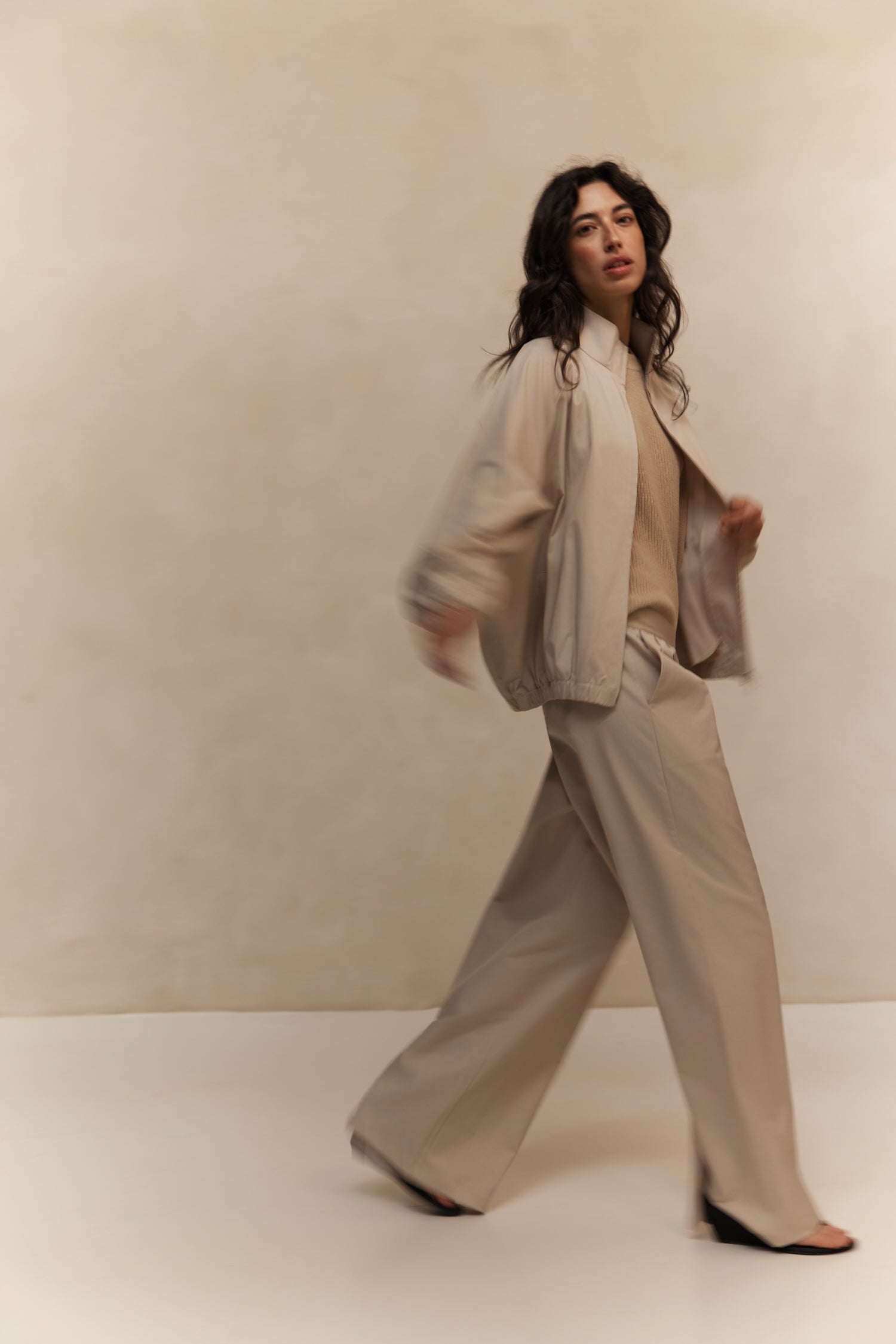 Norah Wide Leg - Beige