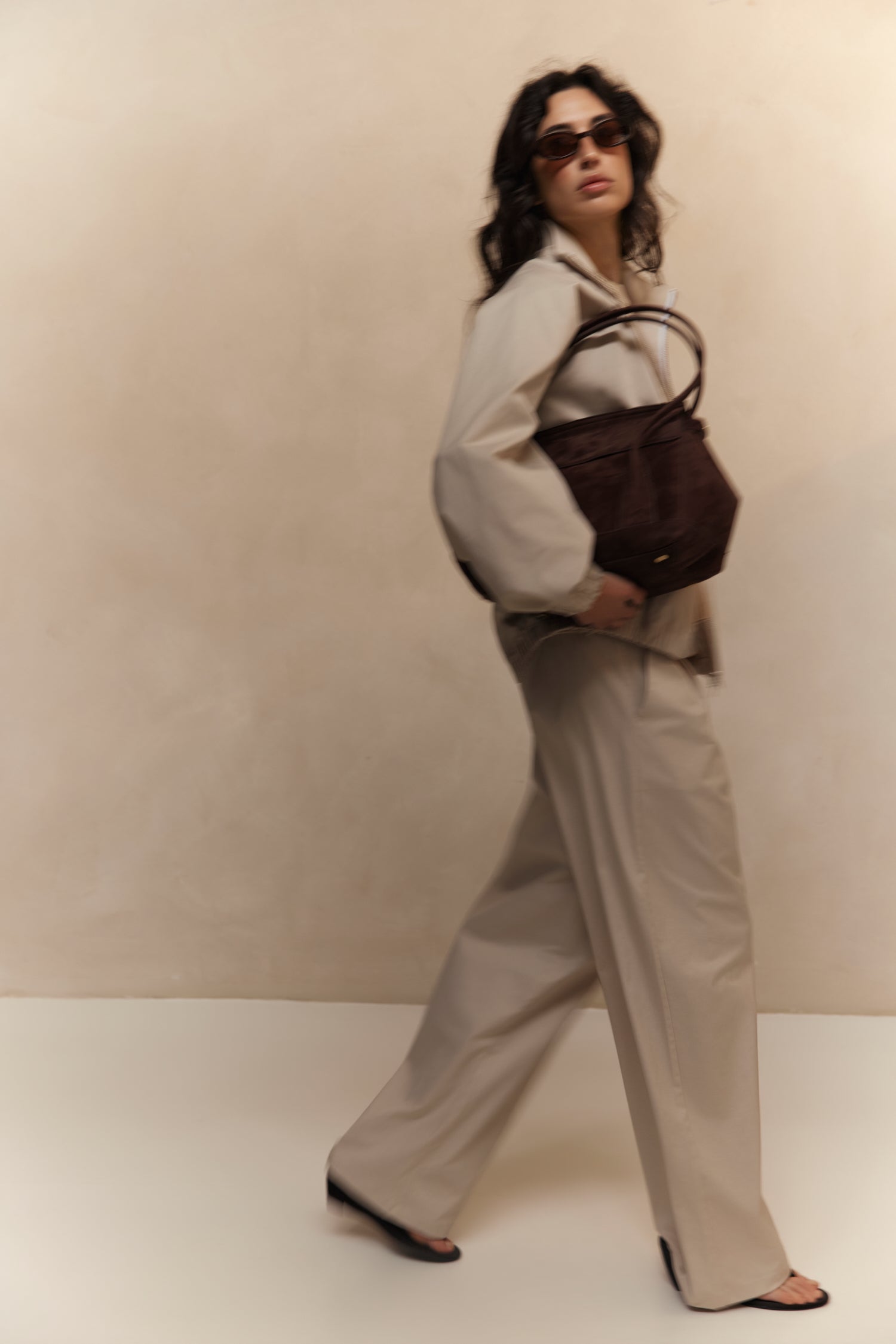Norah Wide Leg - Beige
